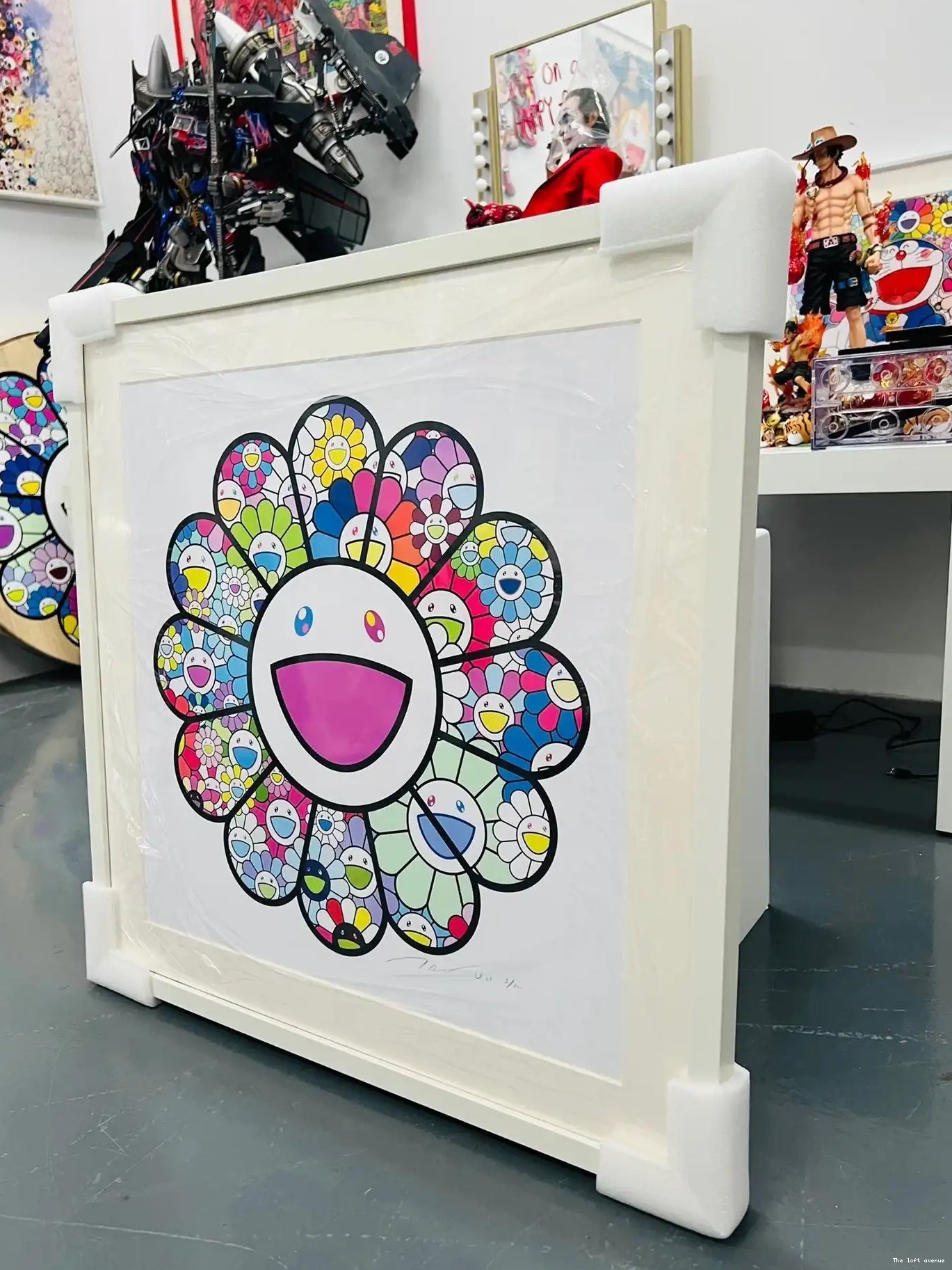 FLOWERS WALL MURAKAMI PASTEL FRAME COLOR 0501
